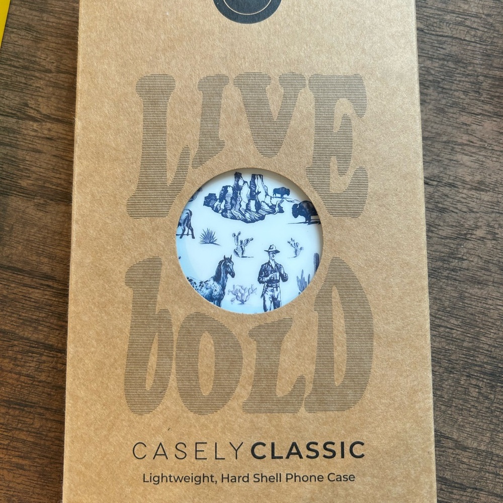 Casely Blue and White Western iPhone 12 Case